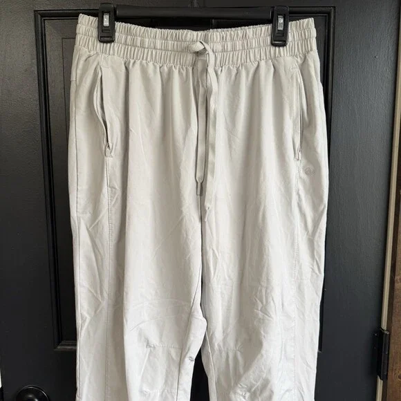 Apana Women's Light Gray Active 7/8 Length Pull-On Athleisure Pants Size Large - Picture 2 of 9